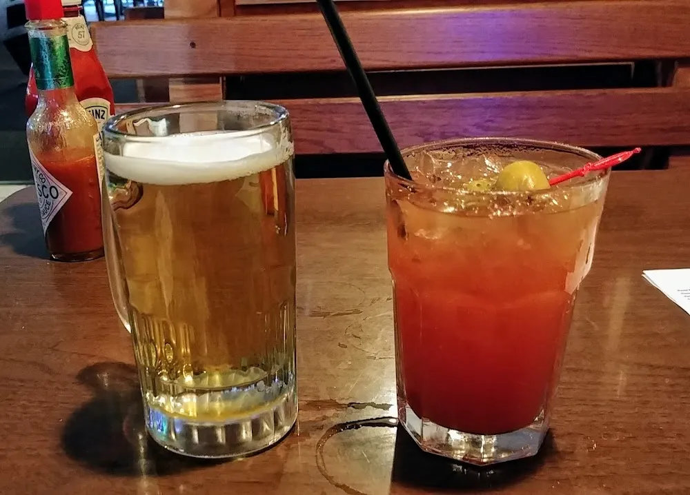 Mini Bloody Mary with a Beer Back