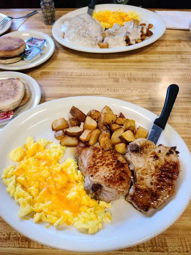Pork Chops and Eggs